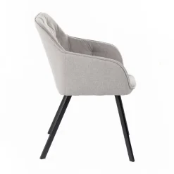 Viadurini Living Moderne Stühle-4 Wohnzimmerstühle mit Stoffsitz und Metallstruktur – Obst