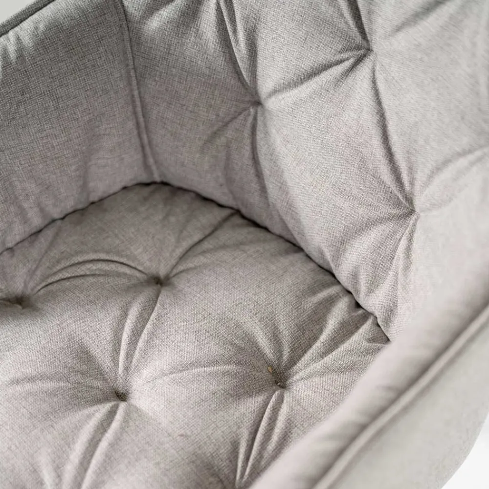 Viadurini Living Moderne Stühle-4 Wohnzimmerstühle mit Stoffsitz und Metallstruktur – Obst