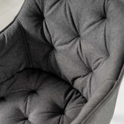 Viadurini Living Moderne Stühle-4 Wohnzimmerstühle mit Stoffsitz und Metallstruktur – Obst