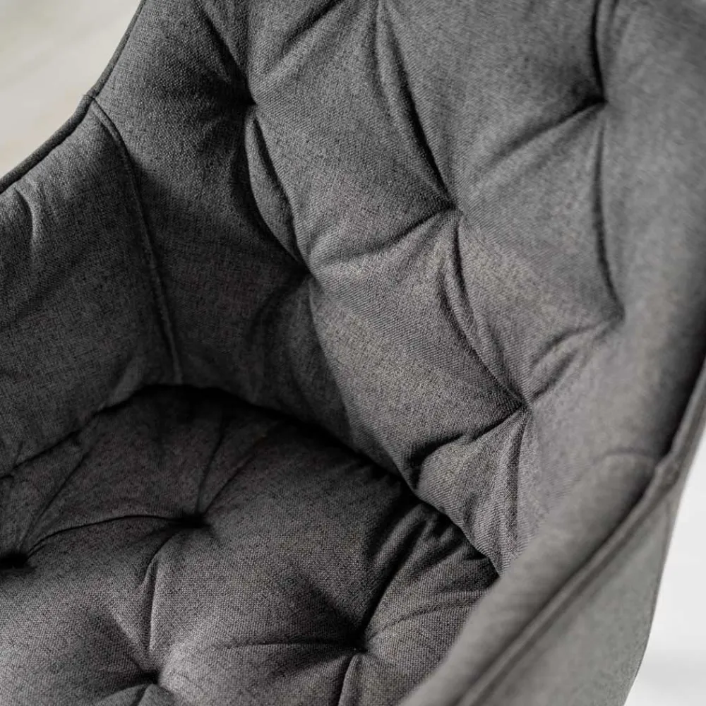 Viadurini Living Moderne Stühle-4 Wohnzimmerstühle mit Stoffsitz und Metallstruktur – Obst