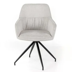 Viadurini Living Moderne Stühle-4 Wohnzimmerstühle mit Stoffsitz und Metallstruktur und -beinen – Kiefer