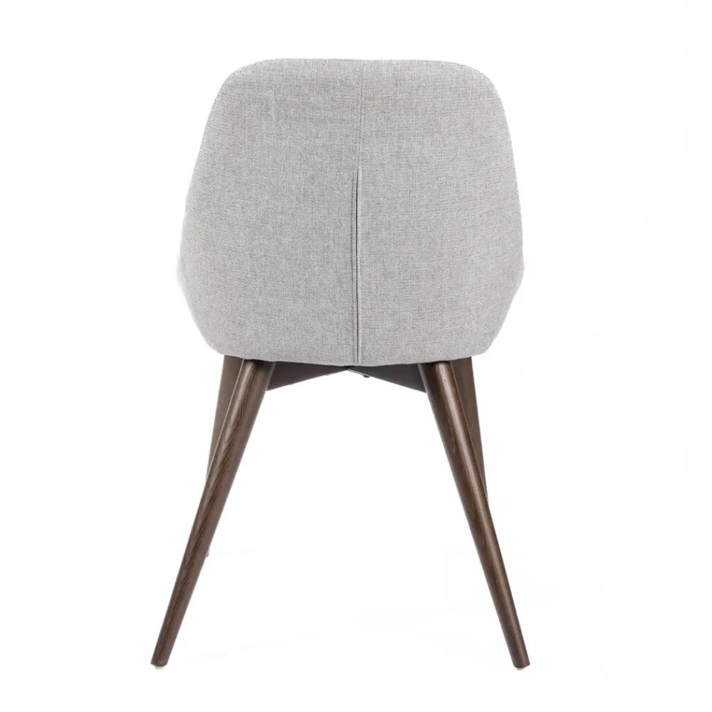 Viadurini Living Moderne Stühle-4 Wohnzimmerstühle mit Stoffsitz und Massivholzstruktur – Passion