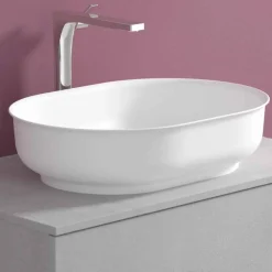 Viadurini Bathroom Badmöbel Hängend-Abgehängte Badezimmermöbel mit ovalem Waschbecken, modernes Design - Cesiro