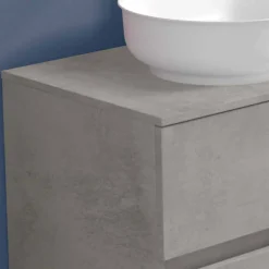 Viadurini Bathroom Badmöbel Hängend-Abgehängte Badezimmermöbel mit ovalem Waschbecken, modernes Design - Cesiro