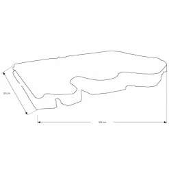 Viadurini Bathroom Badmöbel Hängend-Abgehängte Badezimmerplatte aus massivem Teakholz, Einzelstück - Perfekt