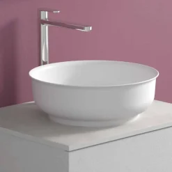 Viadurini Bathroom Badmöbel Hängend-Abgehängter Badezimmerschrank mit rundem Waschtisch, modernes Design - Dumbo