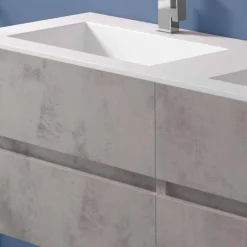 Viadurini Bathroom Badmöbel Hängend-Abgehängter Badezimmerschrank mit Doppelwaschbecken, modernes Design in 4 Ausführungen - Doublet