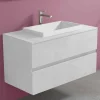 Viadurini Bathroom Badmöbel Hängend-Abgehängter Badezimmerschrank mit eingebautem Waschbecken, modernes Design - Casimira
