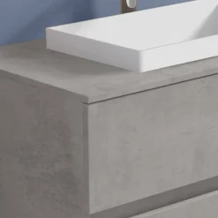 Viadurini Bathroom Badmöbel Hängend-Abgehängter Badezimmerschrank mit eingebautem Waschbecken, modernes Design - Casimira