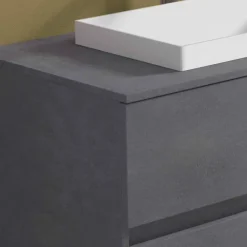 Viadurini Bathroom Badmöbel Hängend-Abgehängter Badezimmerschrank mit eingebautem Waschbecken, modernes Design - Casimira