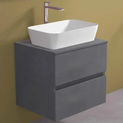 Viadurini Bathroom Badmöbel Hängend-Abgehängter Badezimmerschrank mit rechteckigem Waschtisch, modernes Design - Dumbo