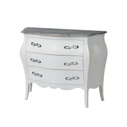 Viadurini Classic Kommoden-Abgerundete Kommode mit 3 Schubladen in verschiedenen Ausführungen, hergestellt in Italien – Gamad