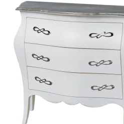 Viadurini Classic Kommoden-Abgerundete Kommode mit 3 Schubladen in verschiedenen Ausführungen, hergestellt in Italien – Gamad