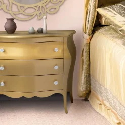 Viadurini Classic Kommoden-Abgerundete Kommode mit 3 Schubladen in verschiedenen Ausführungen, hergestellt in Italien – Gamad