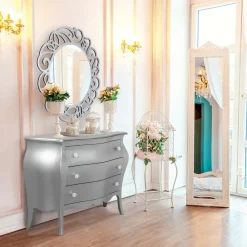 Viadurini Classic Kommoden-Abgerundete Kommode mit 3 Schubladen in verschiedenen Ausführungen, hergestellt in Italien – Gamad