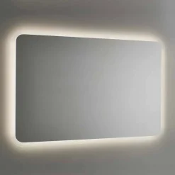 Viadurini Bathroom Badspiegel-Abgerundeter Badezimmerspiegel mit LED-Hintergrundbeleuchtung Made in Italy - Pato