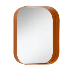 Viadurini Living Wandspiegel-Abgerundeter rechteckiger Spiegel, Metallrahmen Made in Italy - Alexandra