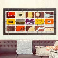 Viadurini Decor Abstrakte Bilder|Handgemalte Bilder-Abstraktes Bild in modernem Design Wise Made in Italy