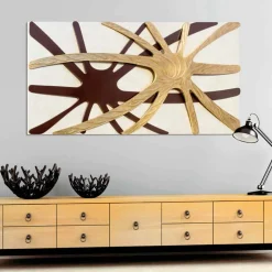 Viadurini Decor Abstrakte Bilder|Handgemalte Bilder-Abstraktes Bild modern Chad Made in Italy