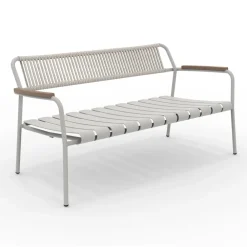 Viadurini in the Garden Gartensofas-Aluminium Gartensofa und Seilrückenlehne - Resplendent