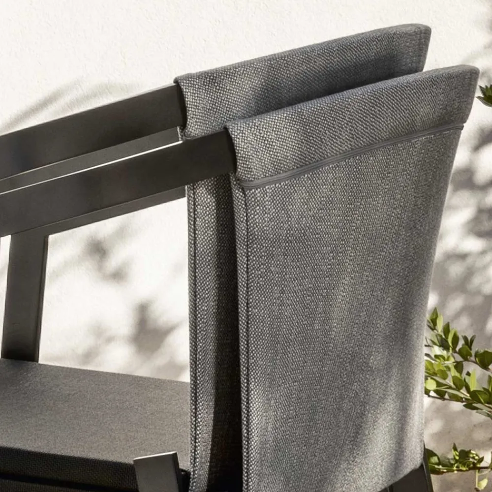 Viadurini in the Garden Gartenstühle Metall-Aluminium Outdoor Stuhl mit oder ohne Kissen, Hochwertig, 4 Stück - Filomena