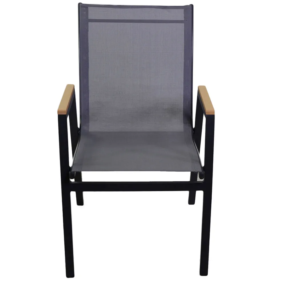 Viadurini in the Garden Metallsessel-Aluminium und Textilene Sessel mit Polywood Armlehnen - Diary