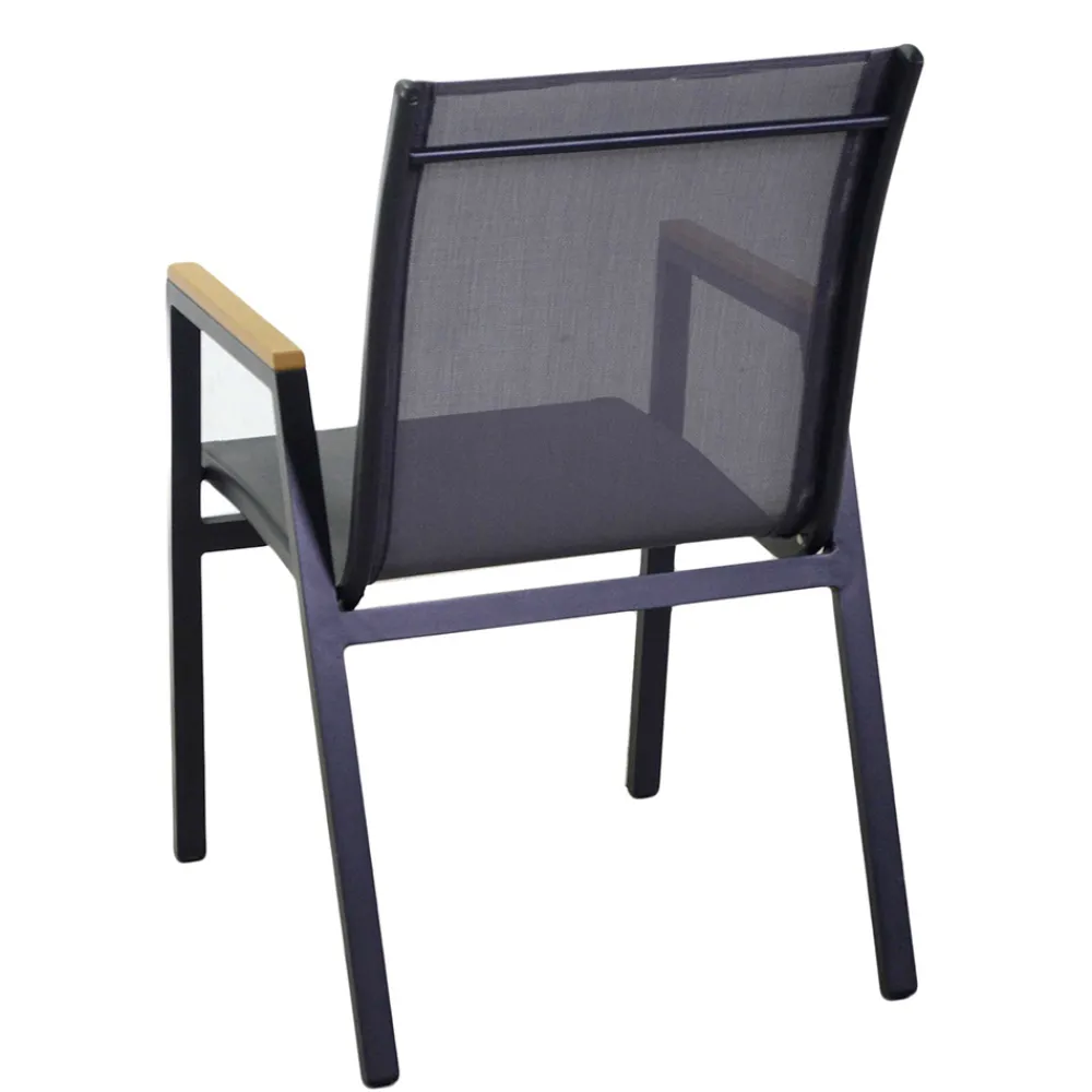 Viadurini in the Garden Metallsessel-Aluminium und Textilene Sessel mit Polywood Armlehnen - Diary