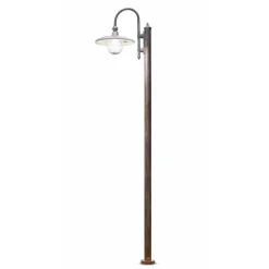 Ferroluce Gartenlampion-Aluminium-Gartenlampe mit 1 oder 2 oder 3 Lichtern Design - Campobasso