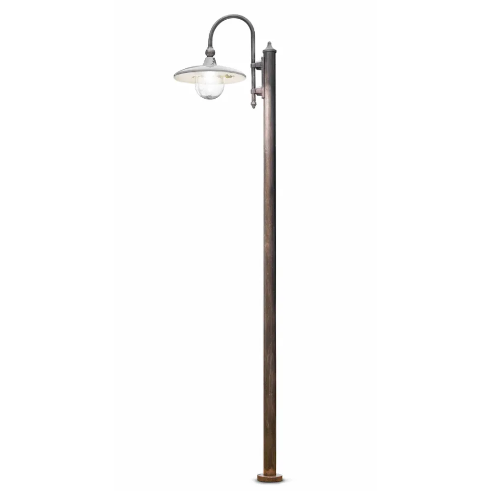 Ferroluce Gartenlampion-Aluminium-Gartenlampe mit 1 oder 2 oder 3 Lichtern Design - Campobasso