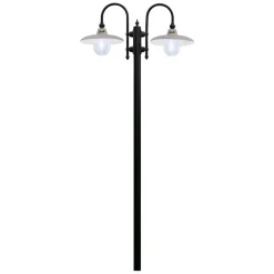 Ferroluce Gartenlampion-Aluminium-Gartenlampe mit 1 oder 2 oder 3 Lichtern Design - Campobasso