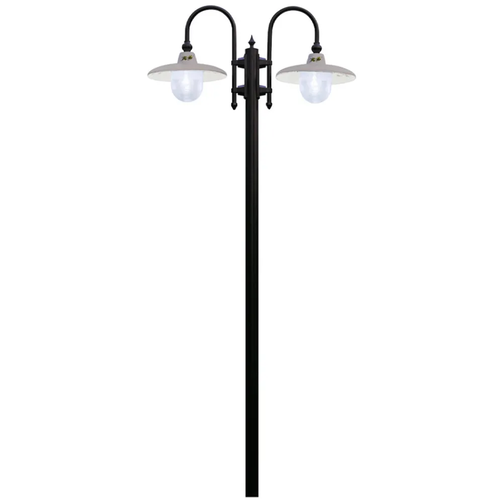 Ferroluce Gartenlampion-Aluminium-Gartenlampe mit 1 oder 2 oder 3 Lichtern Design - Campobasso