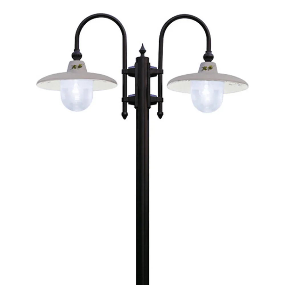 Ferroluce Gartenlampion-Aluminium-Gartenlampe mit 1 oder 2 oder 3 Lichtern Design - Campobasso