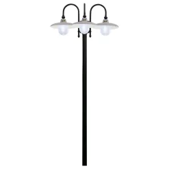 Ferroluce Gartenlampion-Aluminium-Gartenlampe mit 1 oder 2 oder 3 Lichtern Design - Campobasso