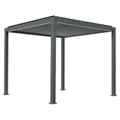 Viadurini in the Garden Gartenideen-Aluminium-Pergola mit verstellbarem Dach durch Kurbel - Eolo