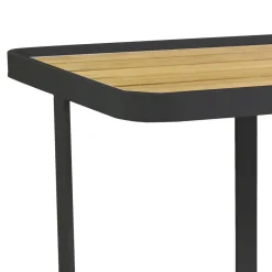 Viadurini in the Garden Gartenideen-Aluminium-Trolley in verschiedenen Ausführungen mit Rädern und Teakholzplatte - Tent