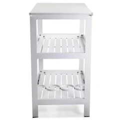 Viadurini in the Garden Gartenideen-Aluminium-Wagen mit verschiedenen Oberflächen mit Rädern und 3 Etagen - Zelt