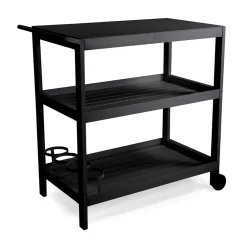 Viadurini in the Garden Gartenideen-Aluminium-Wagen mit verschiedenen Oberflächen mit Rädern und 3 Etagen - Zelt