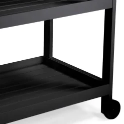 Viadurini in the Garden Gartenideen-Aluminium-Wagen mit verschiedenen Oberflächen mit Rädern und 3 Etagen - Zelt