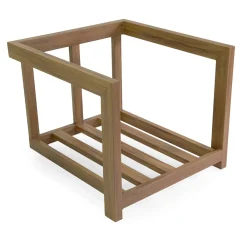 Viadurini in the Garden Garten Lounge Set-Aluminium-Wohnzimmer mit Thermotransfer-Holz-Effekt - Camper