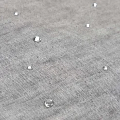 Viadurini Textile Amerikanische Tischsets-Amerikanische Frühstücks-Tischsets aus grauem Leinen mit Kristallen 2 Stück - Macanno