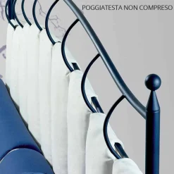 Viadurini Night Design Maßgeschneiderte Möbel|Schmiedeeisen Queen Size Bett-Ametista Jugen Queen Size Bett aus Schmiedeeisen in Design