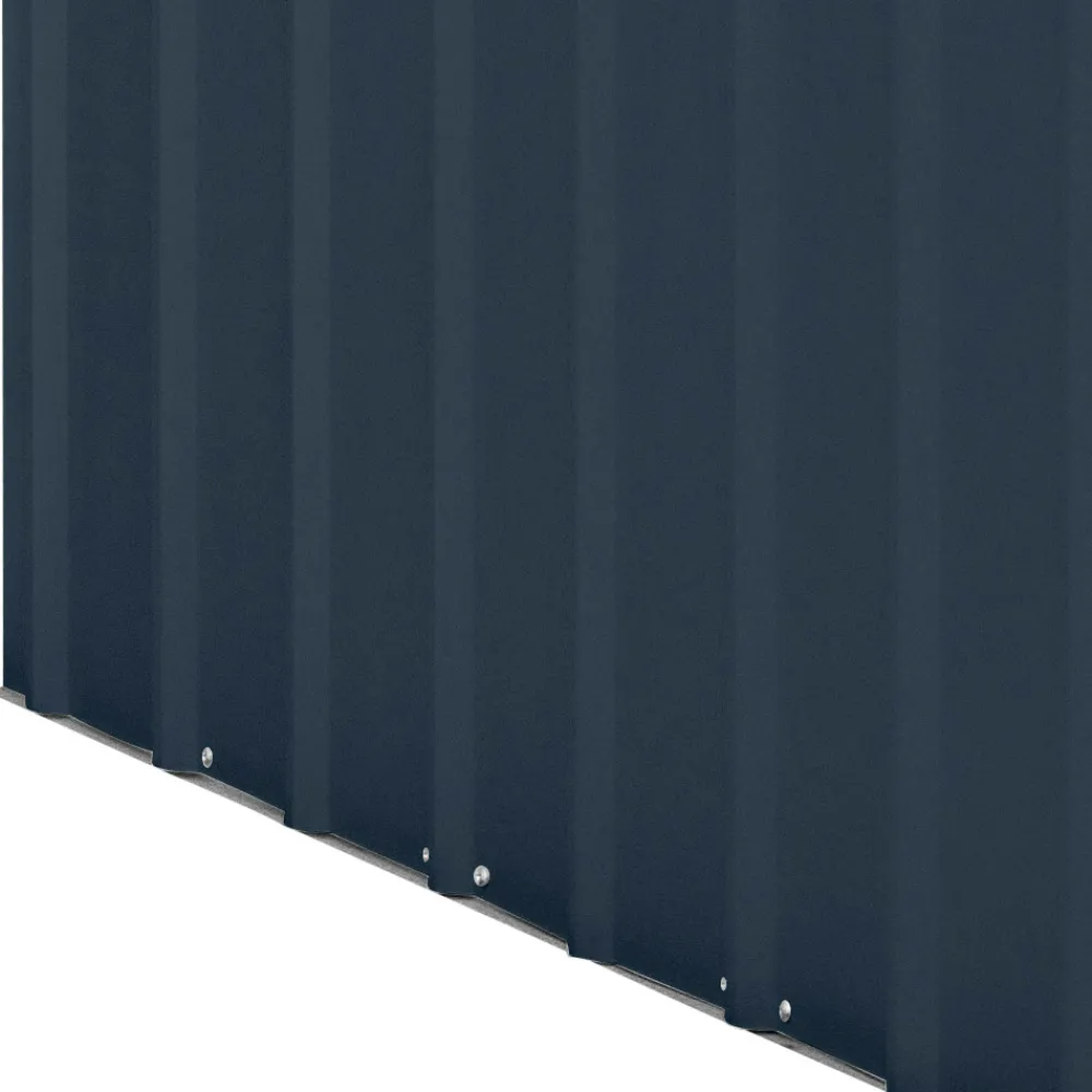 Viadurini in the Garden Gartenideen-Anlehn-Gartenschuppen aus anthrazitfarbenem Blech mit Flügeltür - Dotto