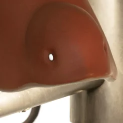 Viadurini Lighting Design Beleuchtung-Applikation aus emaillierter toskanischer Majolika und Metall Made in Italy - Uccellino