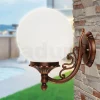 Viadurini Lighting Garten-Wandlampen-Applikation mit Acrylkugel und Struktur aus Aluminiumdruckguss - Trovanero
