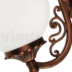 Viadurini Lighting Garten-Wandlampen-Applikation mit Acrylkugel und Struktur aus Aluminiumdruckguss - Trovanero