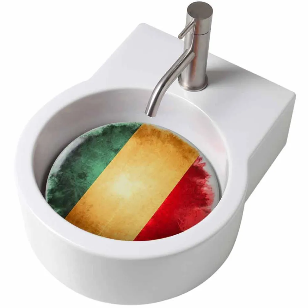 Viadurini Bathroom Keramikwaschbecken-Arbeitsplatte Design Waschbecken / Suspension in Italien Tor gemacht