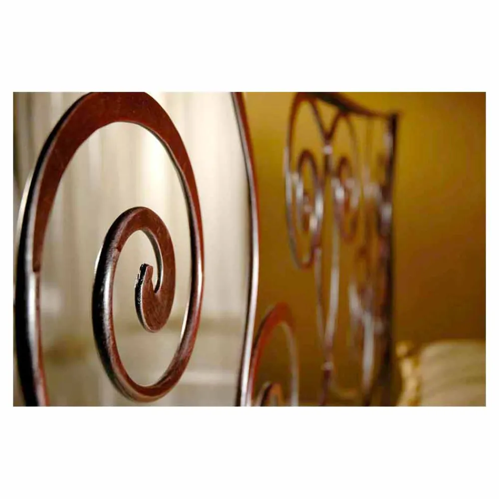 Viadurini Night Design Maßgeschneiderte Möbel|Schmiedeeisen Doppelbetten-Ares Doppelbett aus Schmiedeeisen in Design