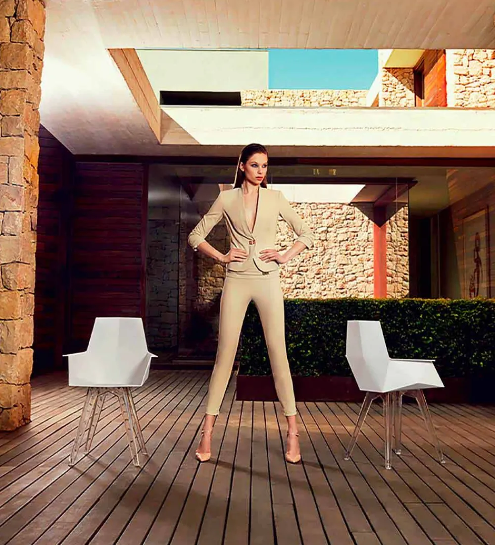 Vondom Sessel Kunststoff-Armchair Faz Kollektion von aus Polypropylen und Polycarbonat, 4 Stück