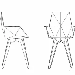 Vondom Sessel Kunststoff-Armchair Faz Kollektion von aus Polypropylen und Polycarbonat, 4 Stück