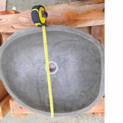 Viadurini Bathroom Steinwaschbecken-Artisan Countertop Washbasin im modernen Fluss-Naturstein - Aurea